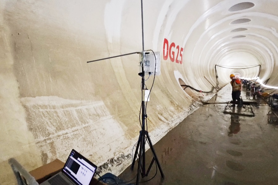 非视距微波通信设备应用大湾区输水管道检修