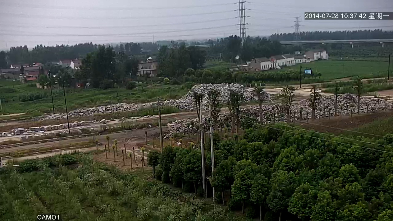 深圳龙视数码无线微波监控设备应用江苏盐城南环路城郊视频监控2